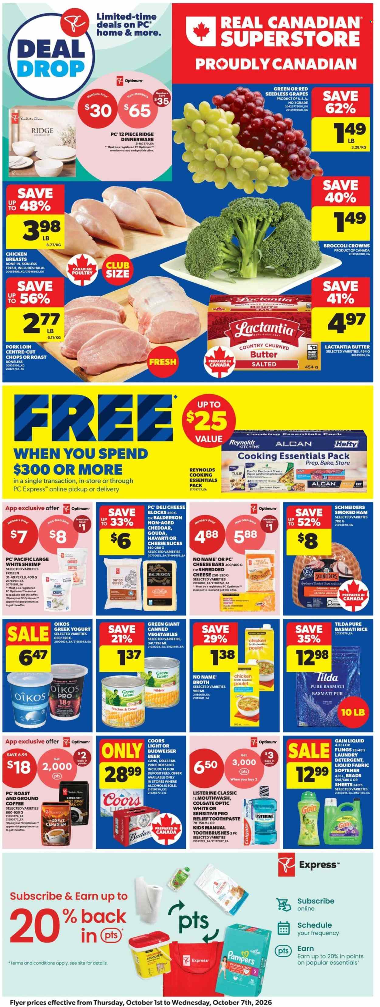 Circulaire Real Canadian Superstore - 01 Octobre 2026 - 07 Octobre 2026. Page 1