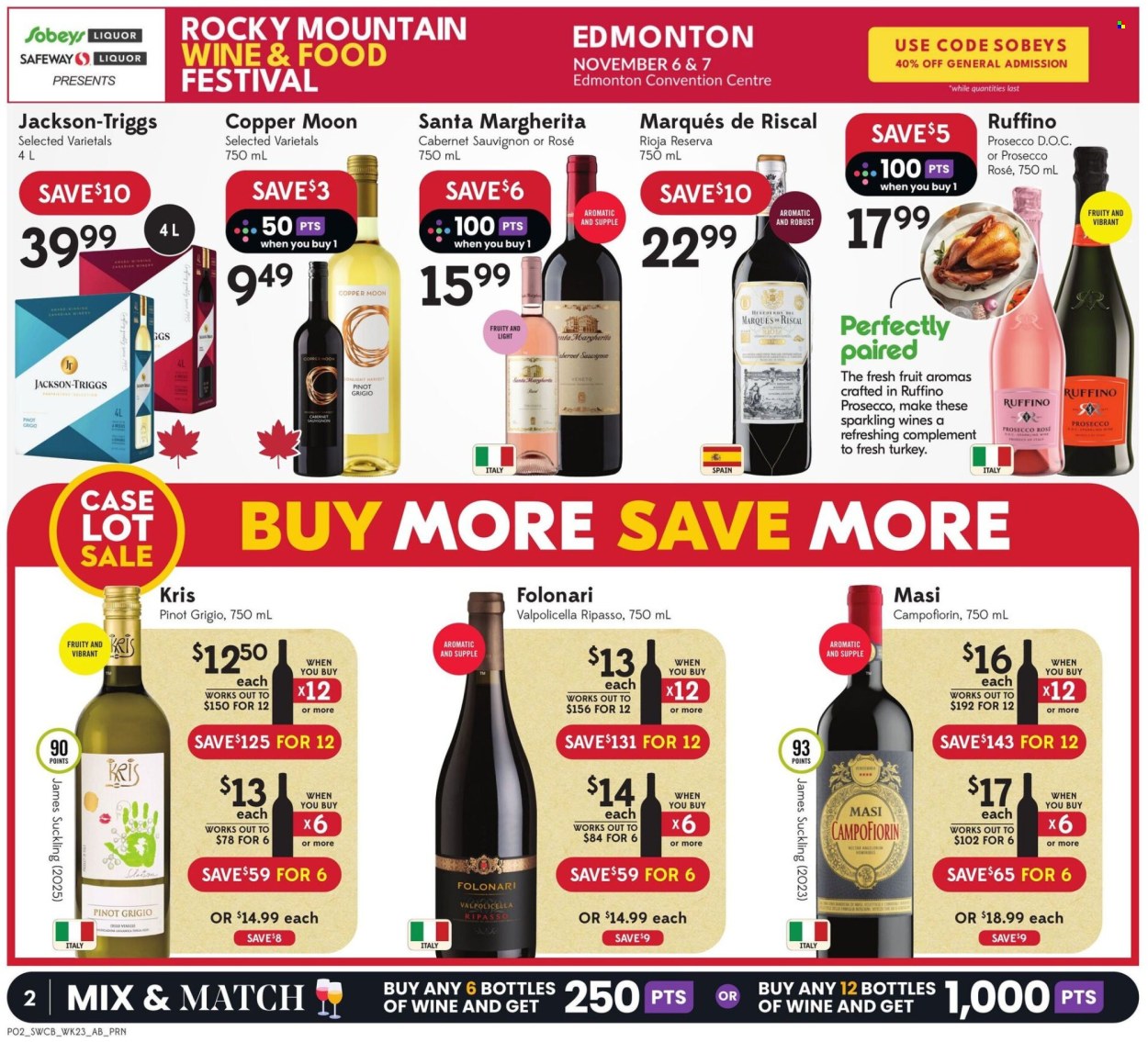 Circulaire Sobeys Liquor - 01 Octobre 2026 - 07 Octobre 2026. Page 2