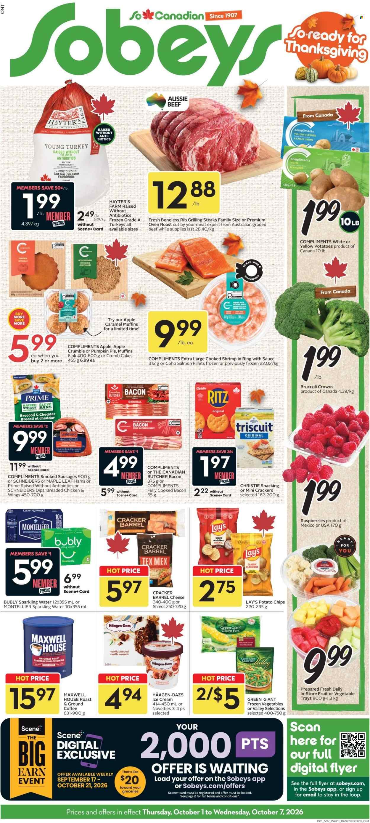 Circulaire Sobeys - 01 Octobre 2026 - 07 Octobre 2026. Page 1
