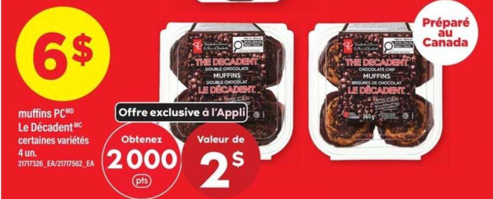 muffins PC Le décadent