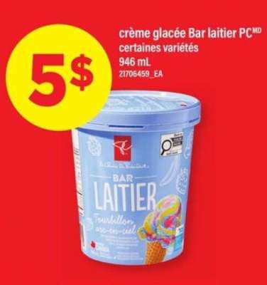 CRÈME GLACÉE BAR LAITIER PC