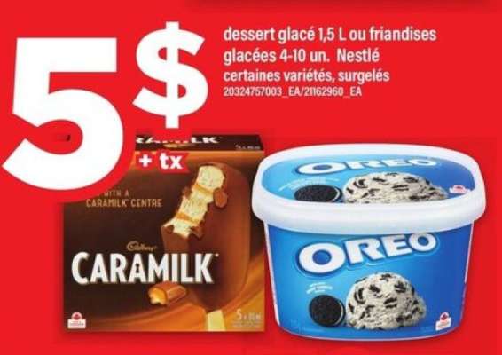 Nestlé dessert glacé