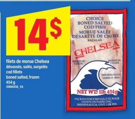 filets de morue Chelsea