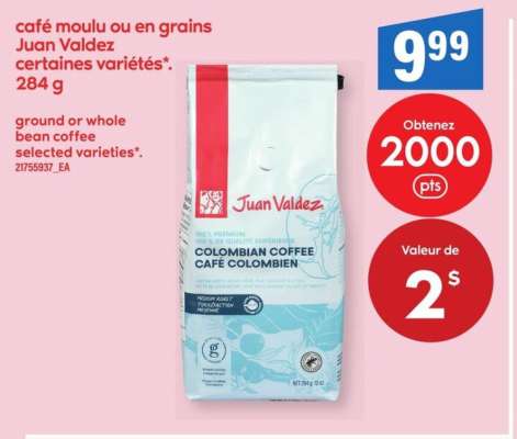 JUAN VALDEZ COLOMBIAN COFFEE