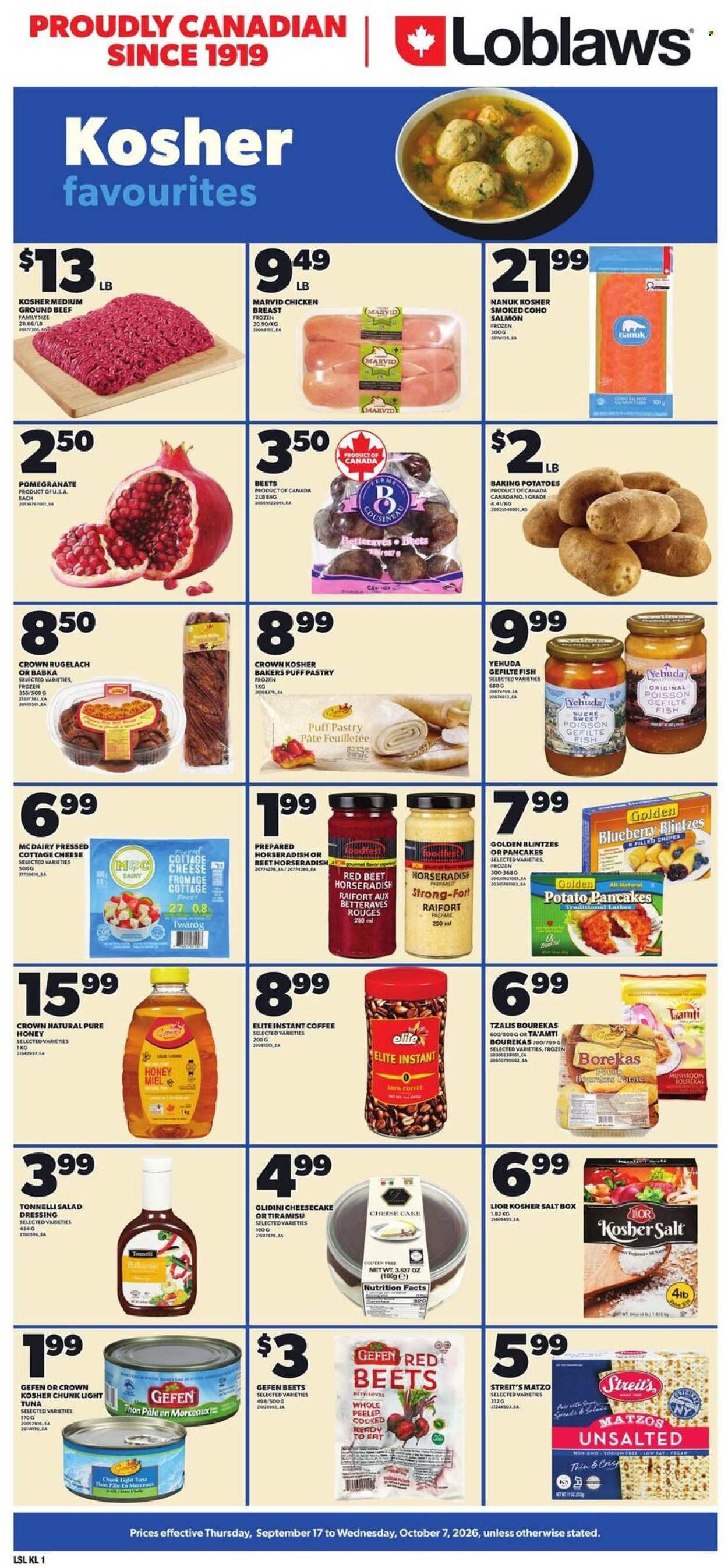 Circulaire Loblaws - 17 Septembre 2026 - 07 Octobre 2026. Page 1