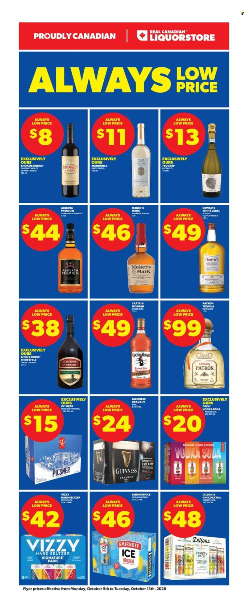 Circulaire Real Canadian Liquorstore - 05 Octobre 2026 - 13 Octobre 2026.