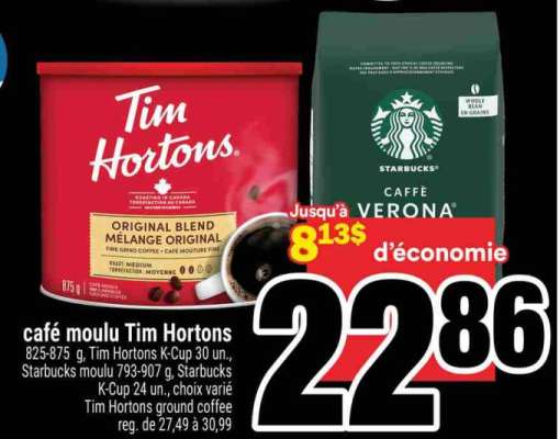 CAFÉ MOULU TIM HORTONS