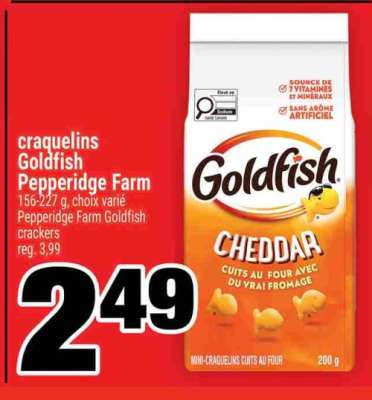 CRAQUELINS GOLDFISH PEPPERIDGE FARM