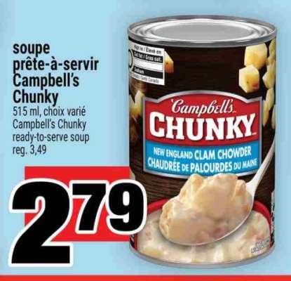 soupe prête-à-servir Campbell's Chunky