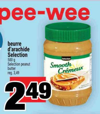 BEURRE D'ARACHIDE SELECTION