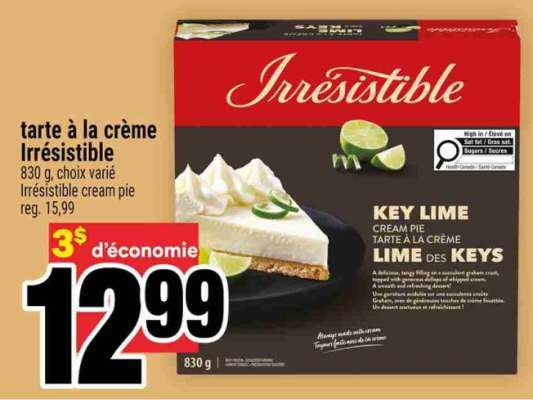 Tarte à la crème irrésistible