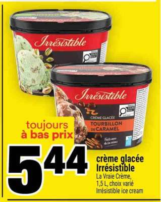 CRÈME GLACÉE IRRÉSISTIBLE