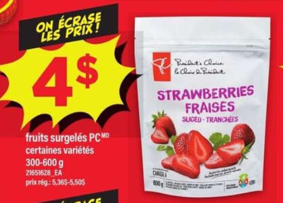 Strawberries Fraises Sliced