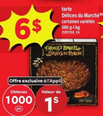 tarte Délices du Marché