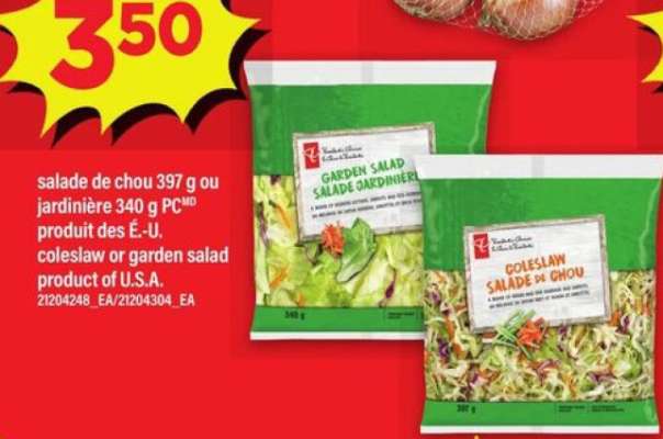 salade de chou ou jardinière PC