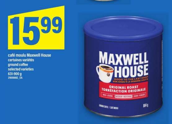 MAXWELL HOUSE GROUND COFFEE