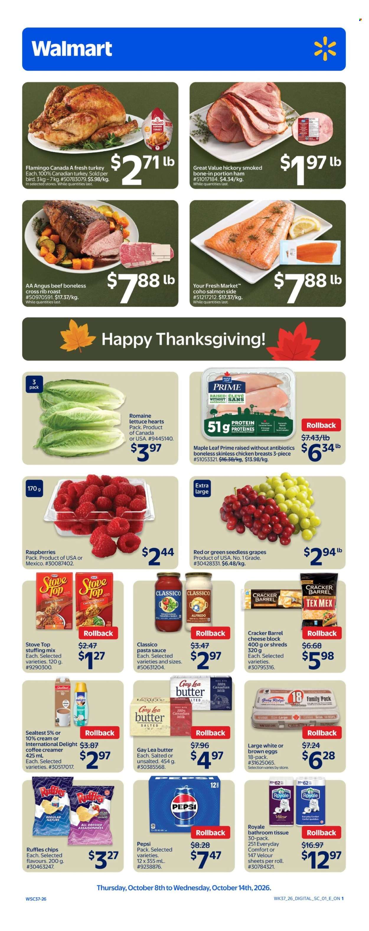 Circulaire Walmart - 08 Octobre 2026 - 14 Octobre 2026. Page 1