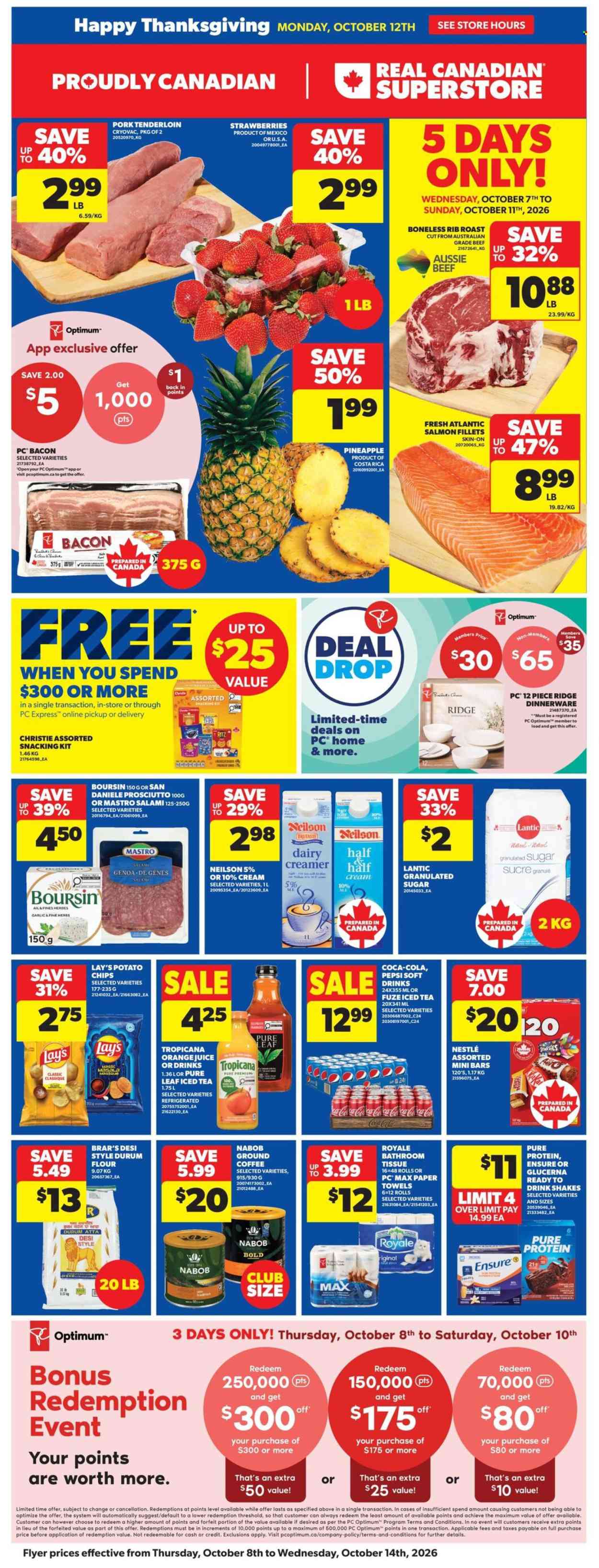 Circulaire Real Canadian Superstore - 08 Octobre 2026 - 14 Octobre 2026. Page 1
