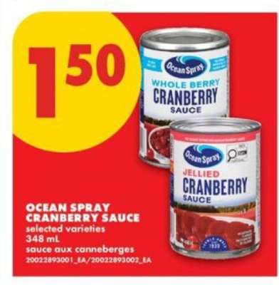 Ocean Spray Cranberry Sauce