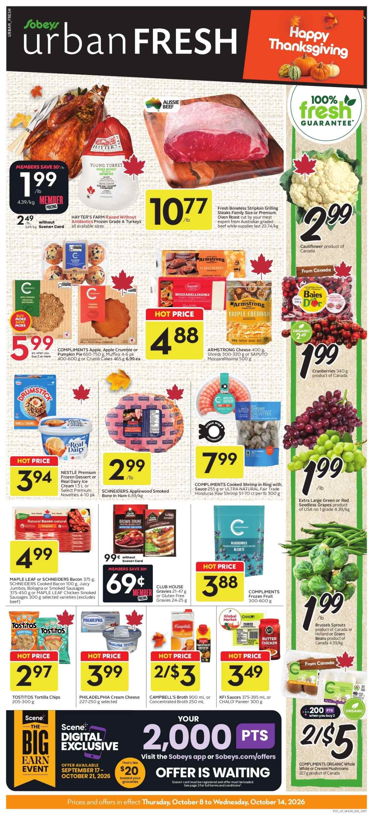 Circulaire Sobeys Urban Fresh - 08 Octobre 2026 - 14 Octobre 2026. Page 1