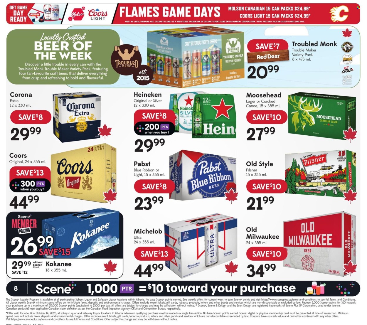 Circulaire Sobeys Liquor - 08 Octobre 2026 - 14 Octobre 2026. Page 9
