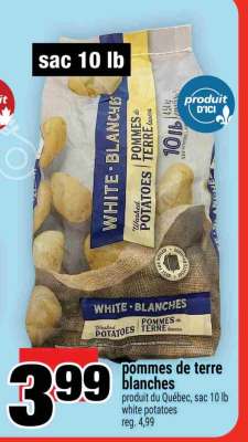 POMMES DE TERRE BLANCHES