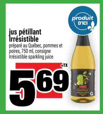 JUS PÉTILLANT IRRÉSISTIBLE