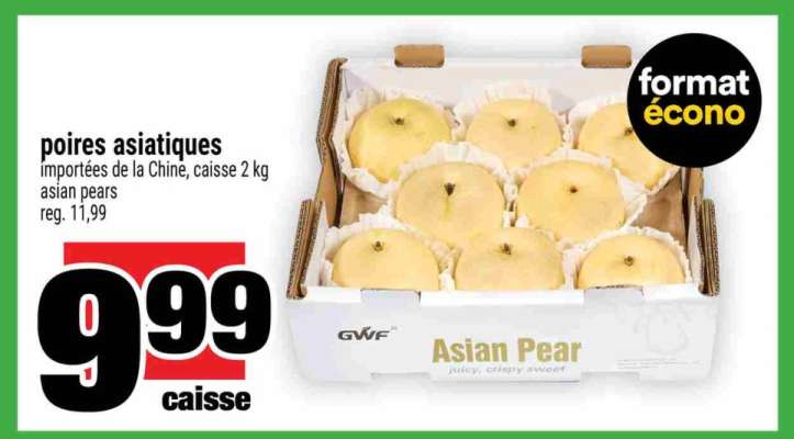 Poires asiatiques