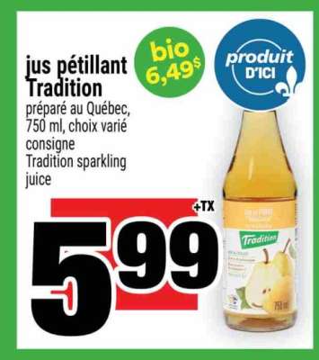 jus pétillant Tradition