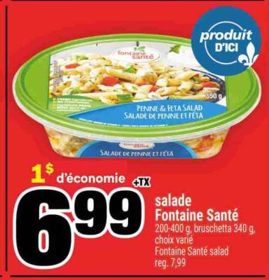 SALADE FONTAINE SANTÉ