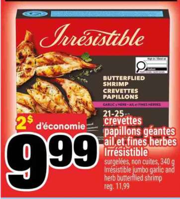 CREVETTES PAPILLONS GÉANTES AIL ET FINES HERBES IRRÉSISTIBLE