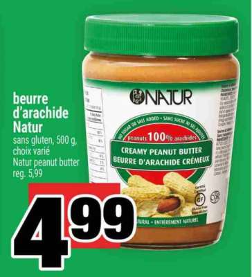 BEURRE D'ARACHIDE NATUR