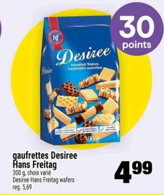 gaufrettes Desiree Hans Freitag