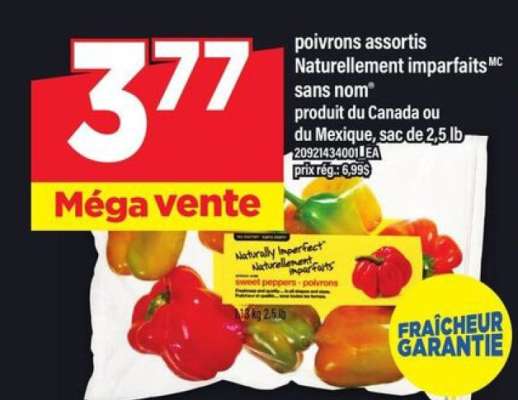 poivrons assortis Naturellement imparfaits