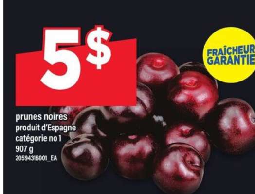 PRUNES NOIRES