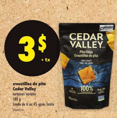 Cedar Valley pita chips