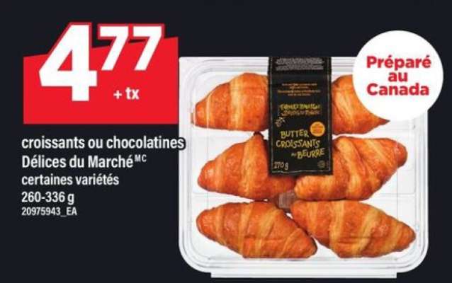 croissants ou chocolatines Délices du Marché