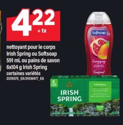 Irish Spring ou Softsoap