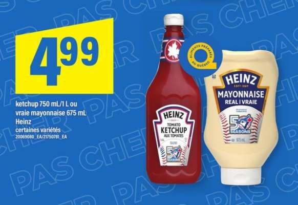 Heinz Ketchup ou Mayonnaise