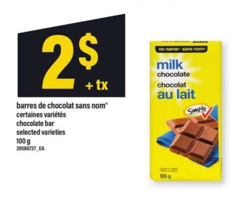 barres de chocolat sans nom