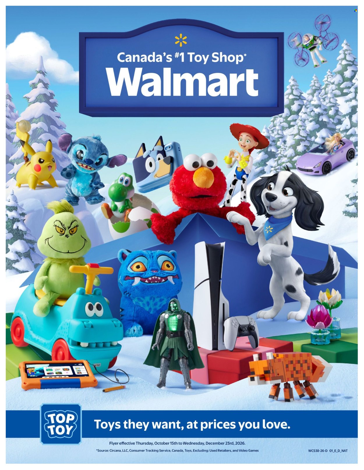 Circulaire Walmart - 15 Octobre 2026 - 23 Décembre 2026. Page 1
