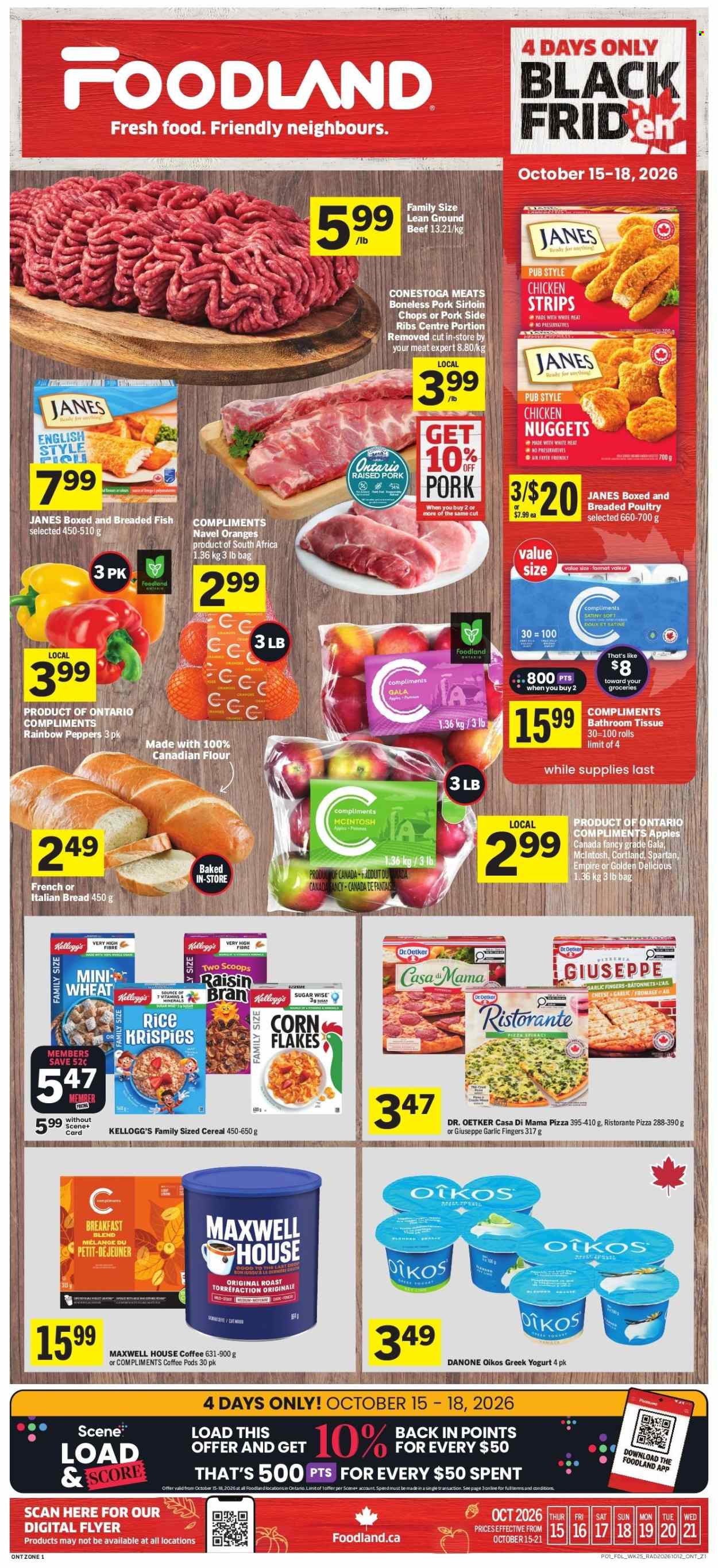 Circulaire Foodland - 15 Octobre 2026 - 21 Octobre 2026. Page 1