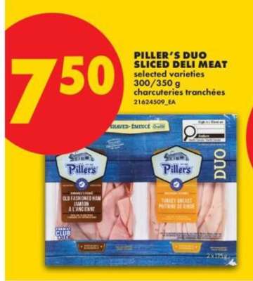 Piller's Duo Sliced Deli Meat