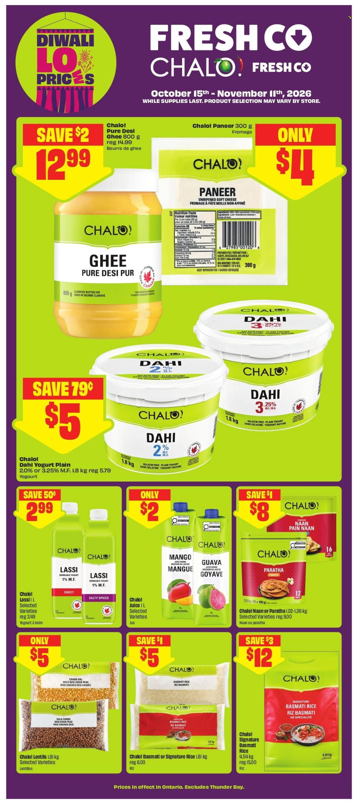 Circulaire FreshCo. - 15 Octobre 2026 - 11 Novembre 2026. Page 1