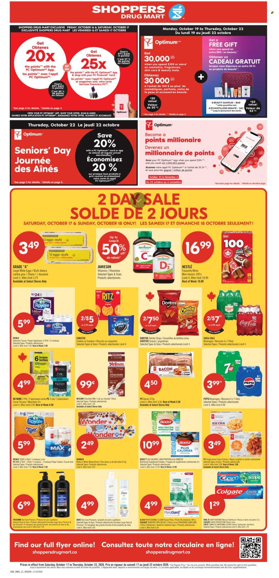 Circulaire Shoppers Drug Mart - 17 Octobre 2026 - 22 Octobre 2026. Page 1