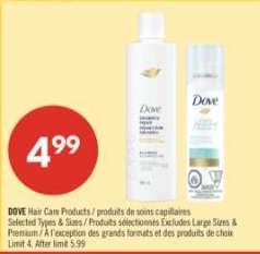 DOVE HAIR CARE PRODUCTS
