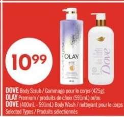 DOVE Body Scrub / OLAY Premium / DOVE Body Wash