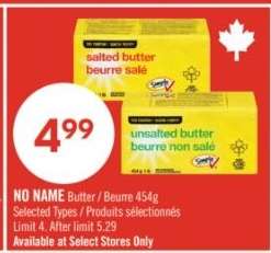 NO NAME Butter / Beurre 454g