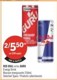 RED BULL or/ou GURU