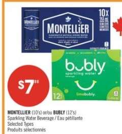 MONTELLIER (10's) or/or BUBLY (12's)